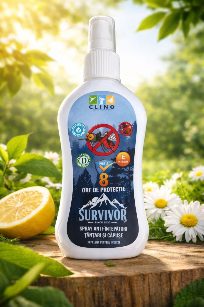 Survivor Spray Repelent Clino anti-intepaturi tantari si capuse  100ml
